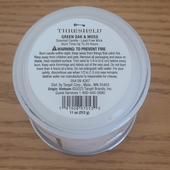 Threshold Green Oak & Moss Scented Candle - Picture 7 of 7